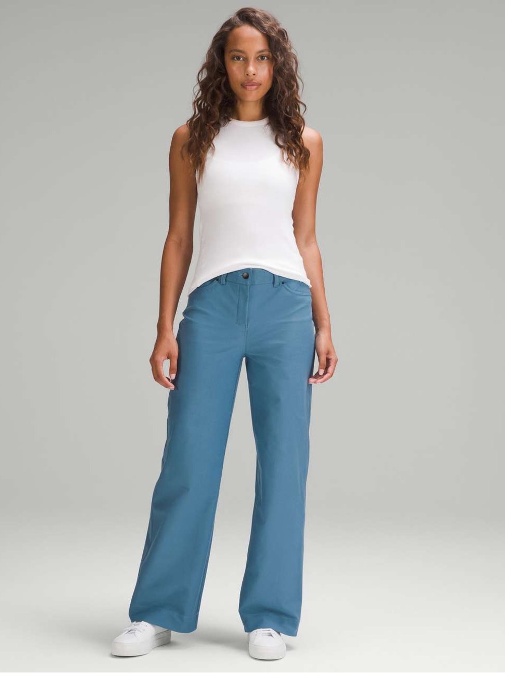 Lululemon City Sleek 5 Pocket High-Rise Wide-Leg Pant Light Utilitec-UtilityBlue